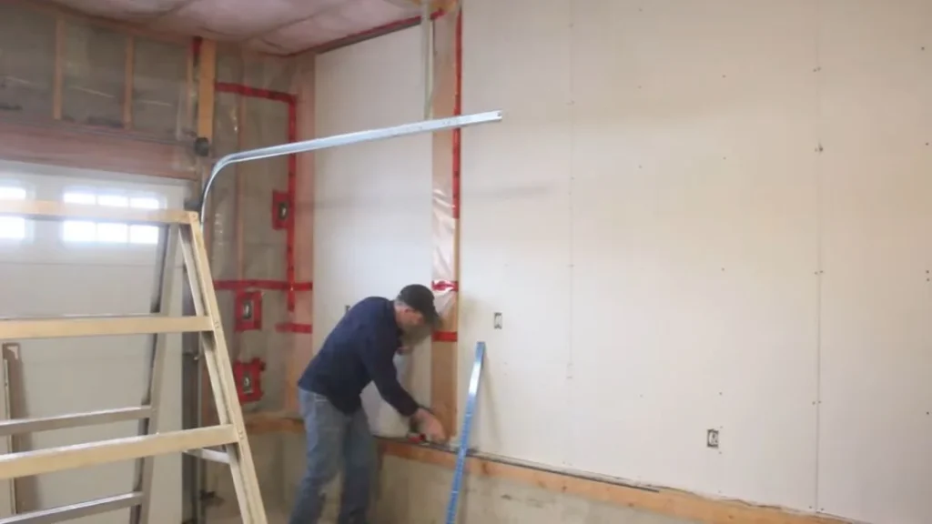 Drywall installation in Garage Walls