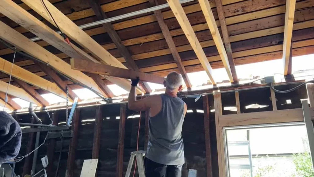 Garage ceiling reinforcement