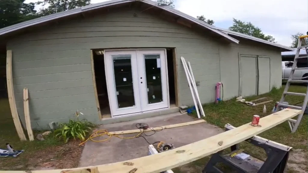 Installing french doors into garage door