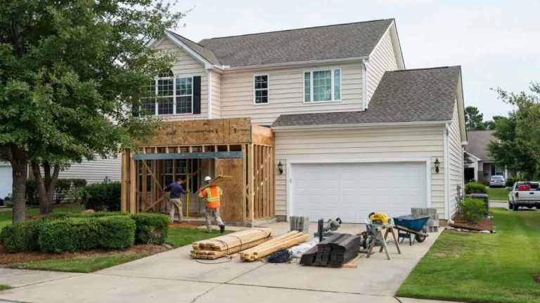 adding 3rd car garage existing home