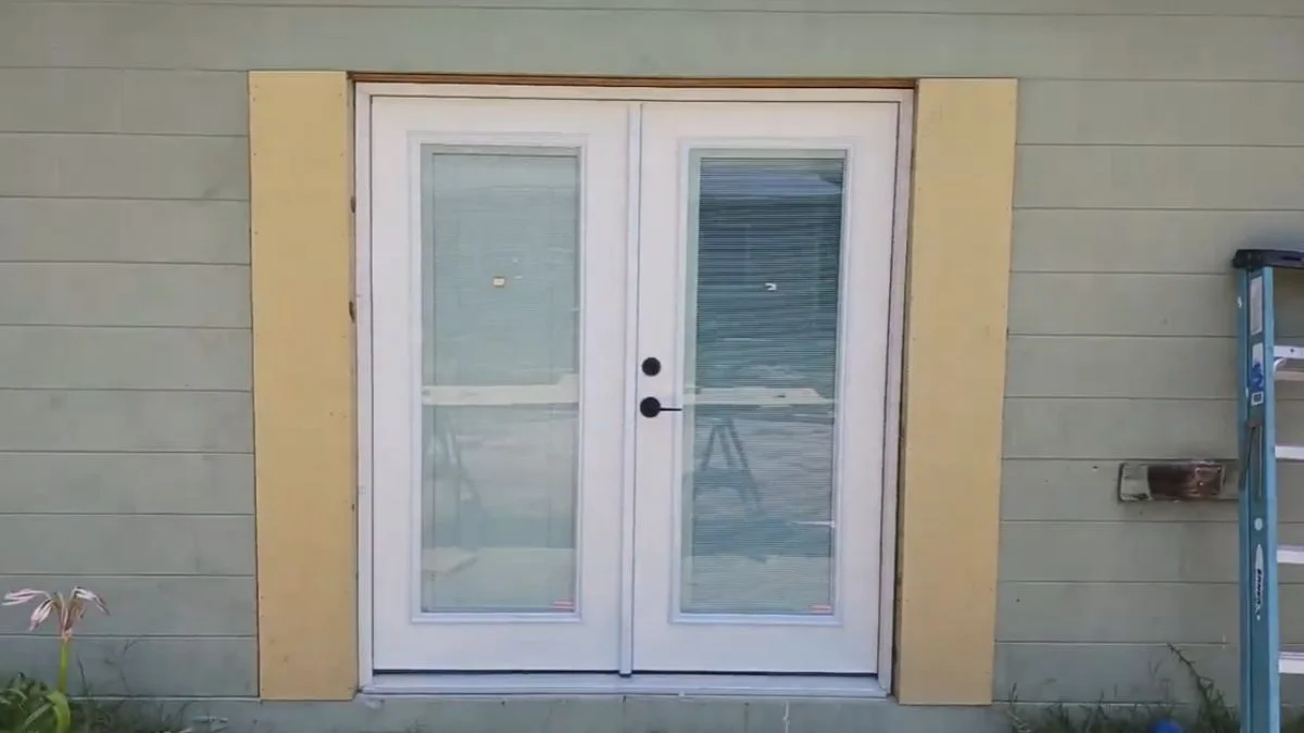 converting garage door into french doors