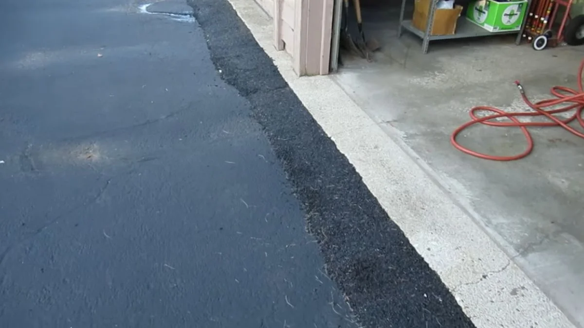 driveway to garage floor transition