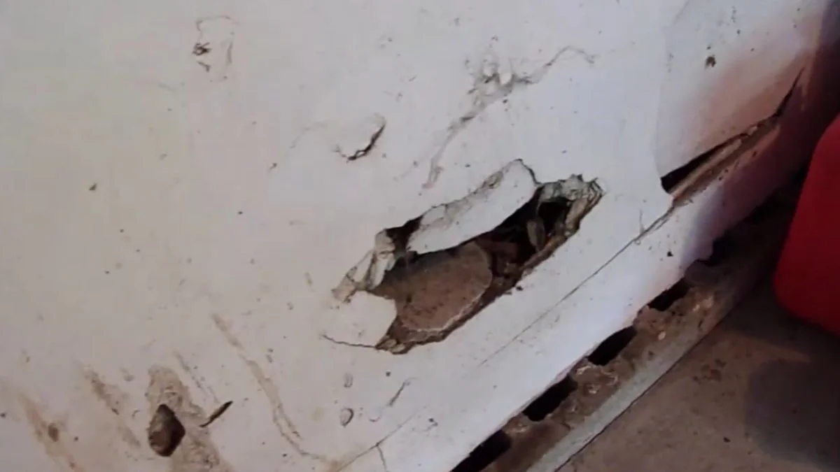 fix hole in garage wall