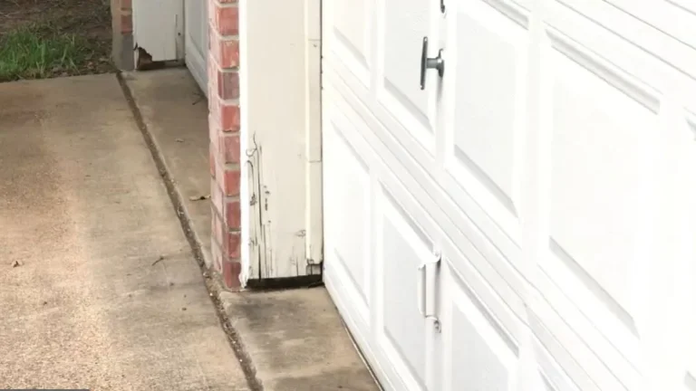 fix rotted garage door frame