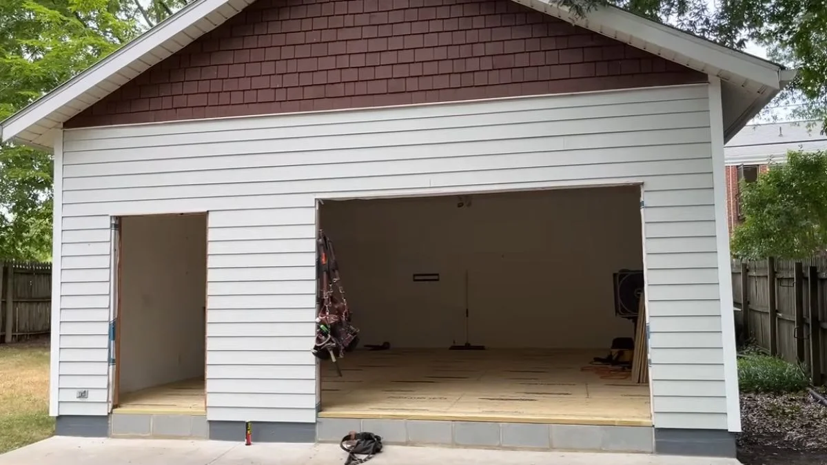 framing floor over garage slab