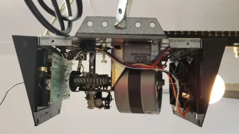 garage door opener hums