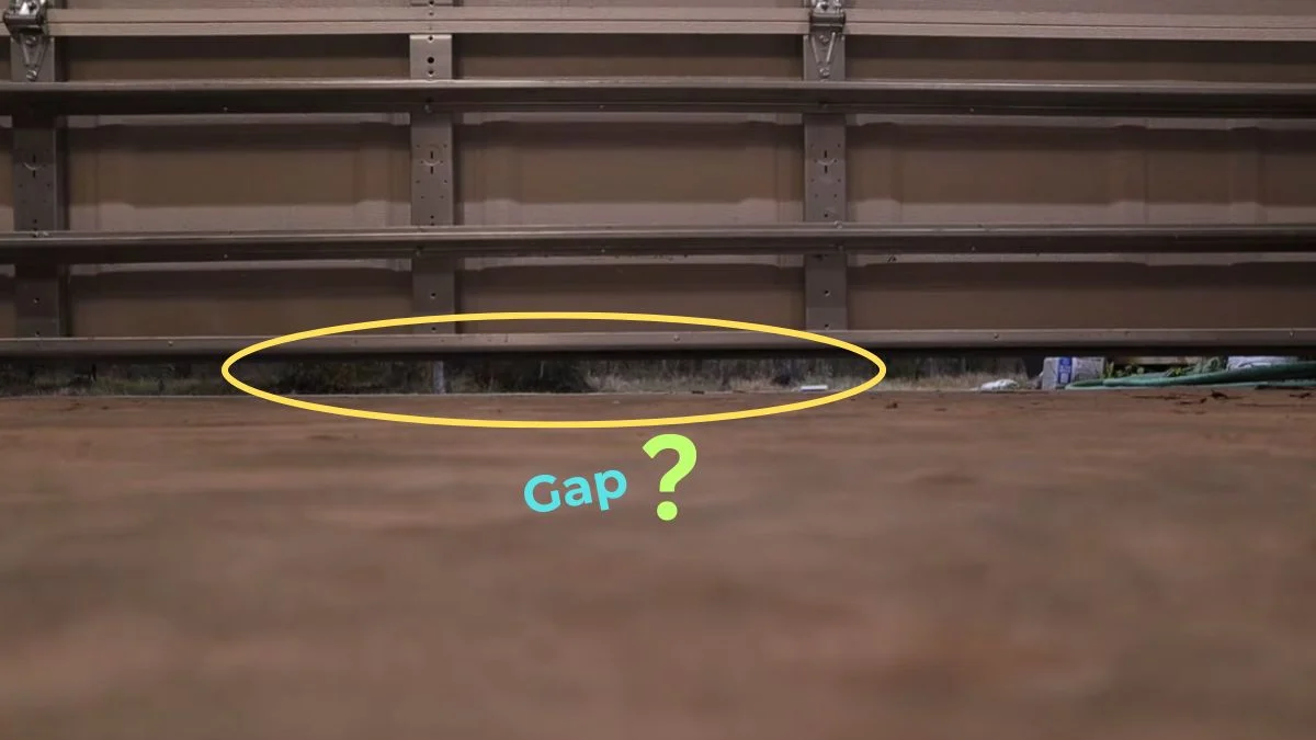 garage door too tall for opening