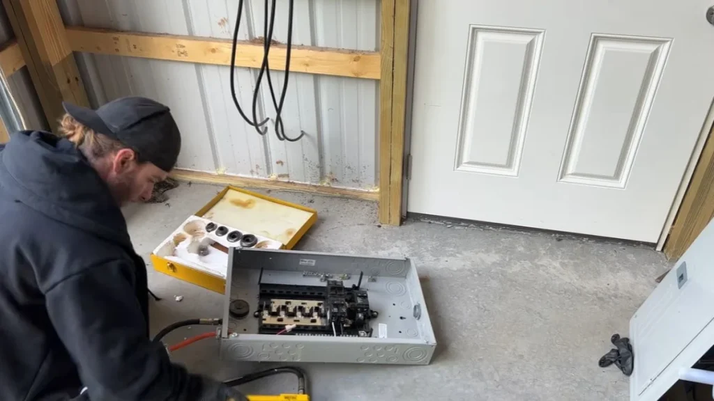 installing 100 amp sub panel in detached garage