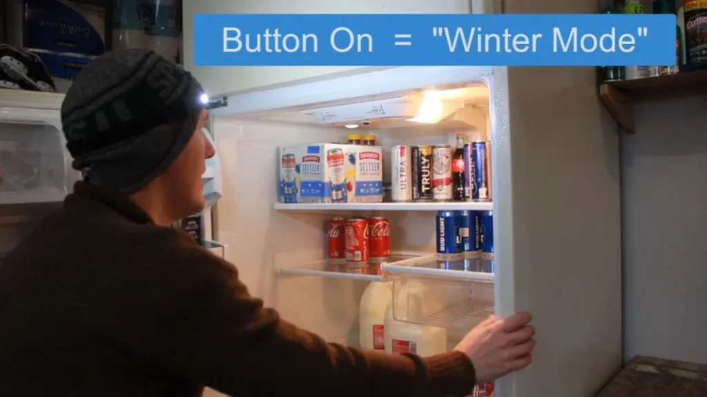 refrigerator in cold garage solution