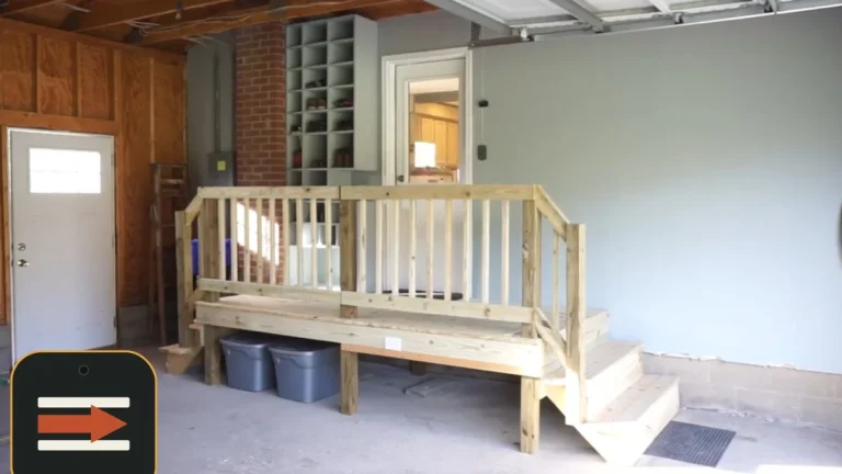 steps from garage to house