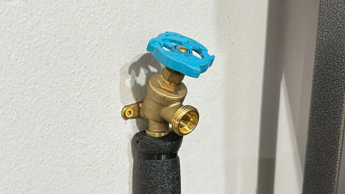 water spigot inside garage