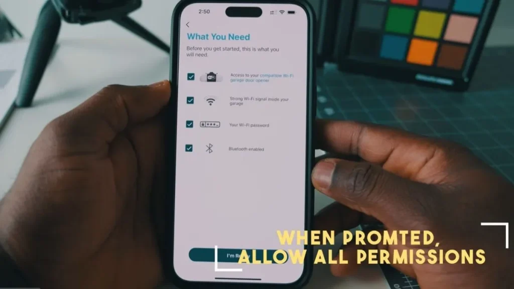 Connect Through the Temporary myQ-XXX Network