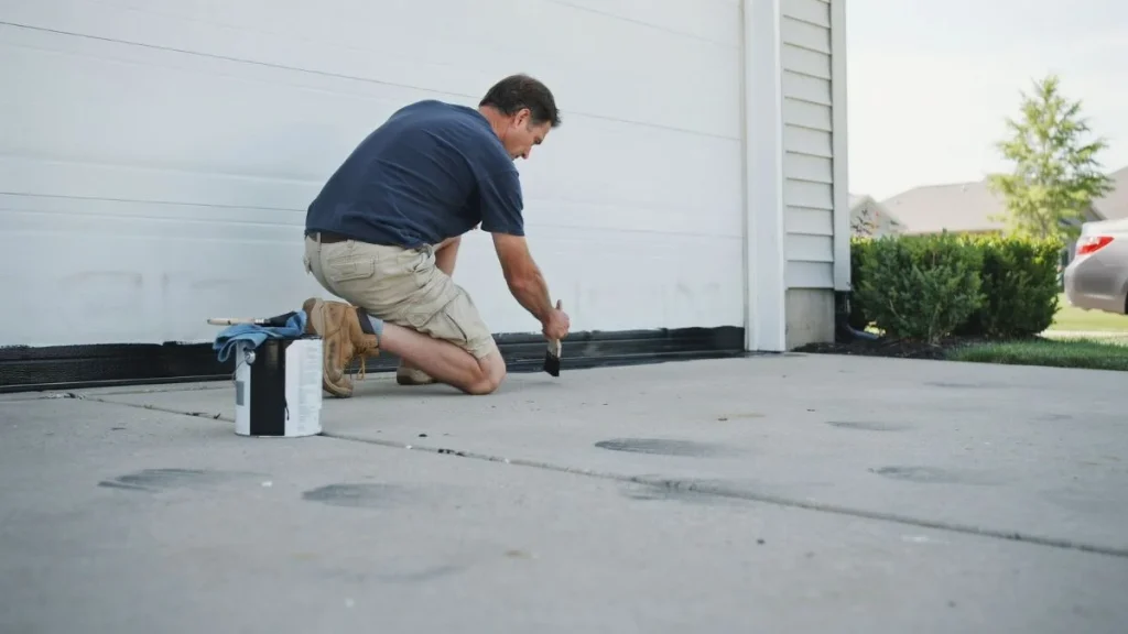Garage Door Weather Stripping Painting