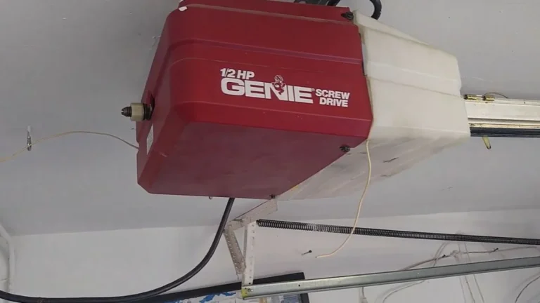 clean screw drive garage door opener