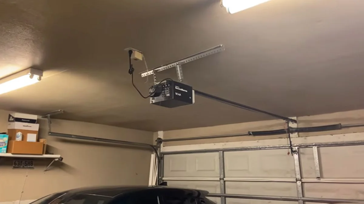 garage door opener not working at night