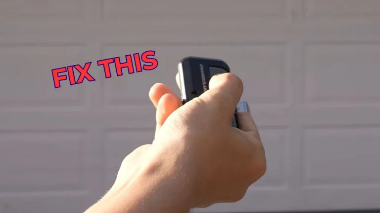 garage door remote not working