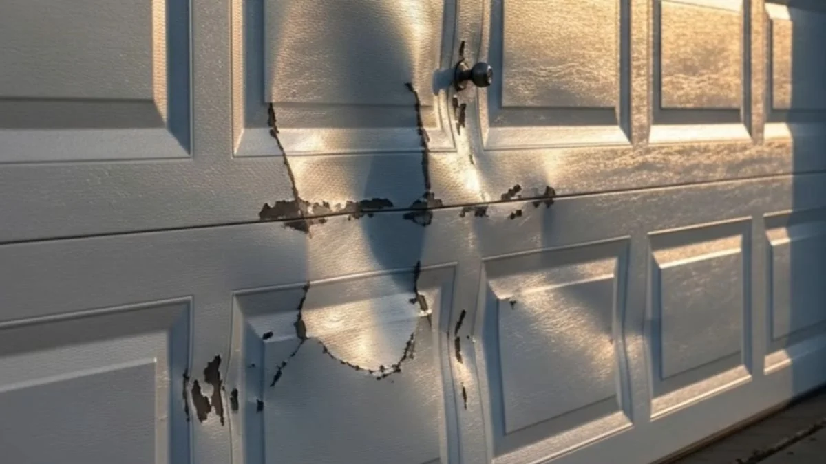 pop dents out of aluminum garage door