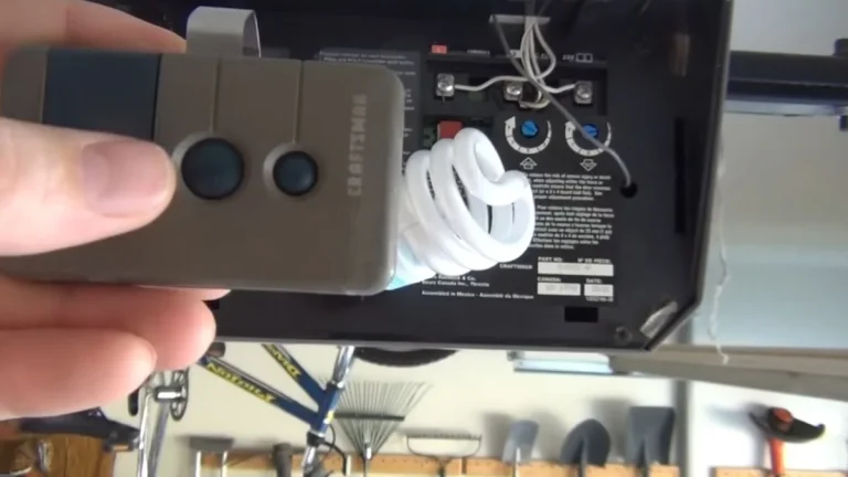 program craftsman garage door opener remote