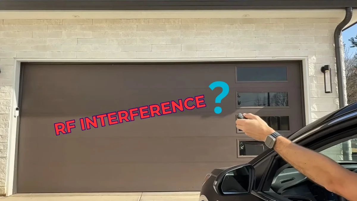 rf interference with garage door opener
